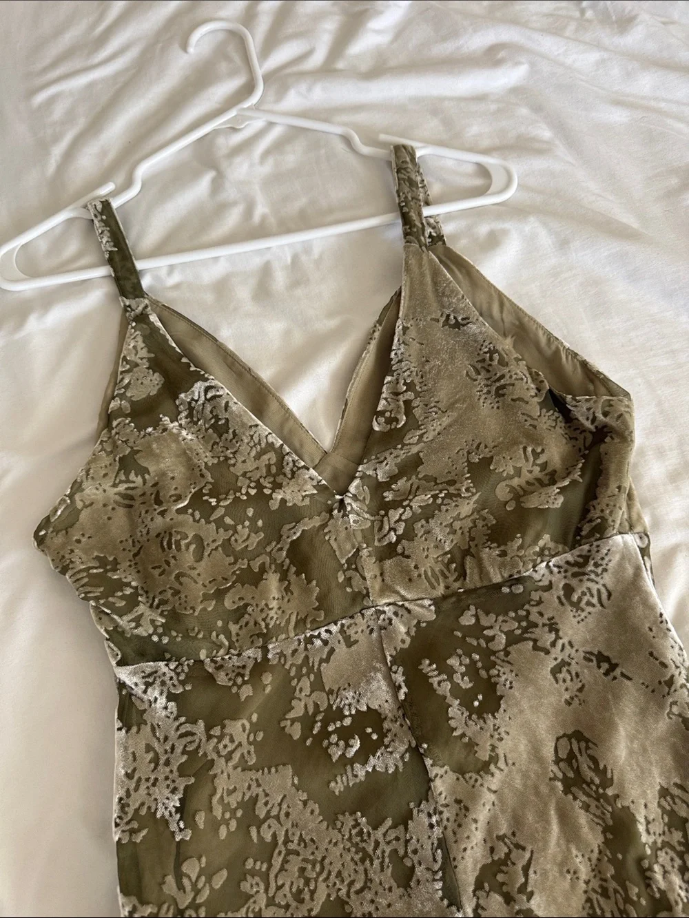 Mango Javier Burnout Velvet Maxi Dress